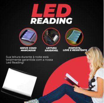 Led Reading - Luminária LED para Leitura em Livro