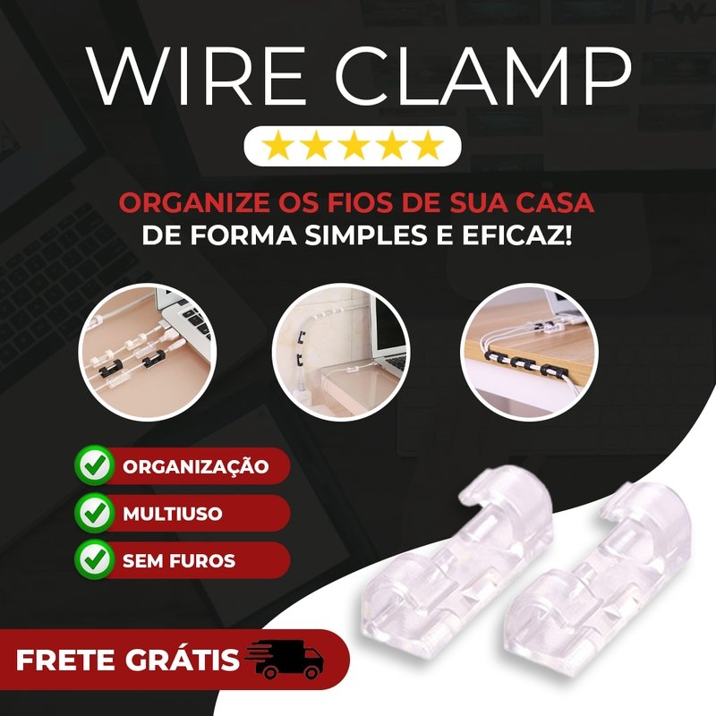 Wire Clamp - Clipe Organizador de Fios
